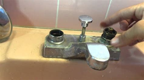 This is a quarter turn valve. How to fix a dripping American Standard Bathroom Faucet ...