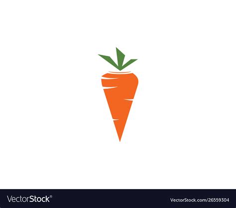 Carrot Logo Vect Royalty Free Vector Image Vectorstock