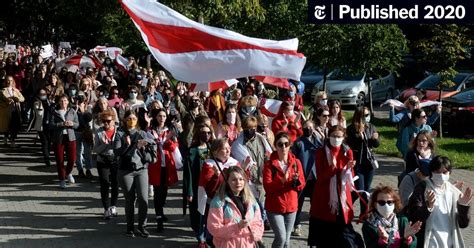 Hundreds Of Women Arrested At Protest In Belarus The New York Times