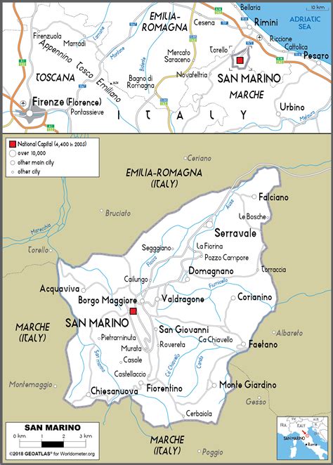 Last minute hotels in city of san marino. San Marino Map (Road) - Worldometer