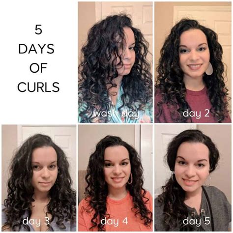 Daily Curly Hair Routine Throughout The Week A Week Of Curls