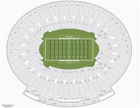 Ucla Rose Bowl Seating Map