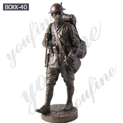 Life Size Bronze Military Monument Statue Sculpture For Sale Bokk 40