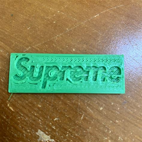 3d Printable Supreme Logo By Rahul Gupta