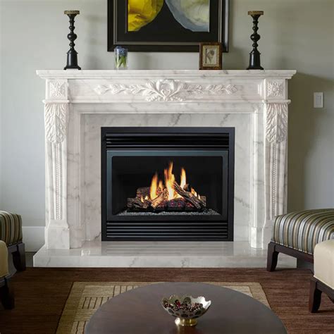 Modern Indoor Decorative Luxury Natural Stone Fireplace Surround Marble
