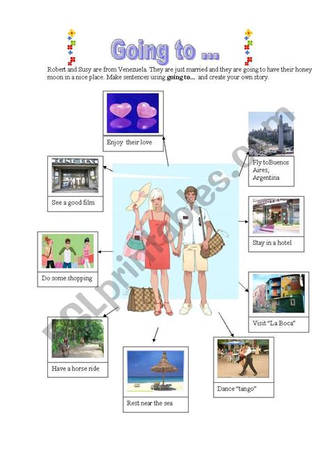 Going To Esl Worksheet By Alicia Del C