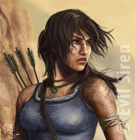 Lara Croft Tomb Raider Survivor Close UP by Evil-Siren on DeviantArt