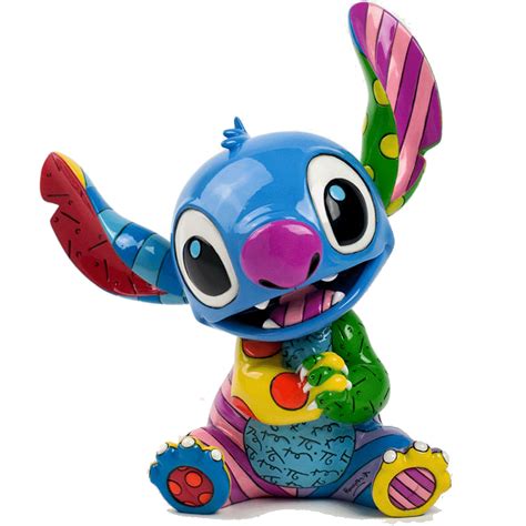 Disneys Stitch Pop Art Figurine Designed By Romero Britto