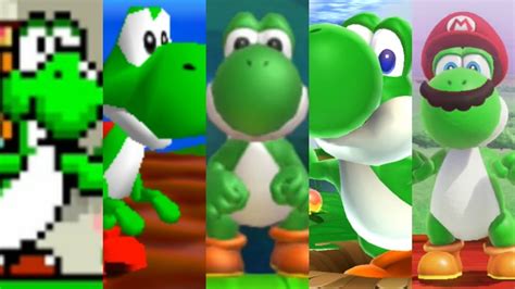 Evolution Of Yoshi In Super Mario Games Youtube