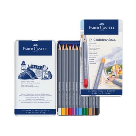 Casa Do Papel Lápis De Cor Aquarelável 12 Cores Goldfaber Estojo