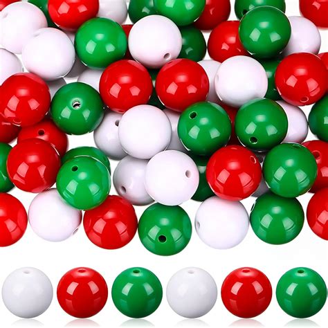 Huquary 170 Pcs Round Bubblegum Beads 20 Mm Multicolor