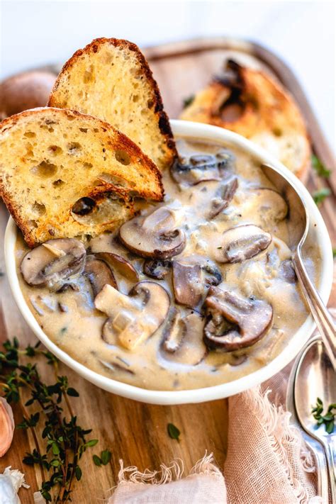 Vegan Cream Of Mushroom Soup Pot Recipe Two Spoons