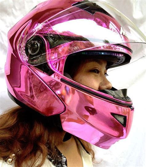 Masei Pink Women Motorcycle Racing Helmets Top Abs Open Face Helmet