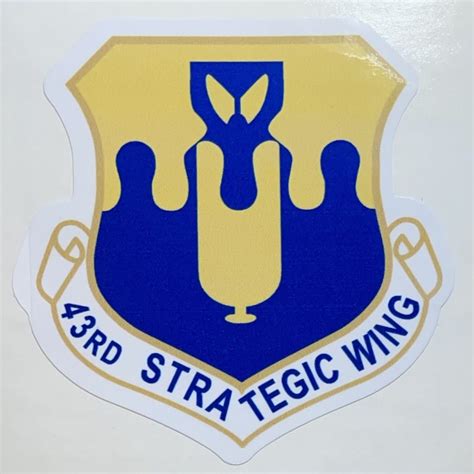 Usaf 43rd Strategic Wing Sticker Decal Patch Co