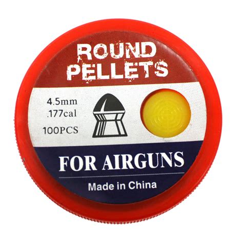 100 Count 45mm 177 Caliber Round Nose Pellets For Airgun Air Rifle