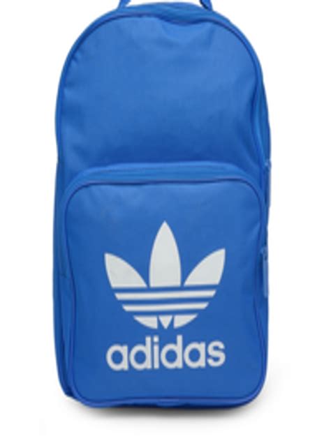 Buy Adidas Originals Unisex Blue Brand Logo Backpack Backpacks For