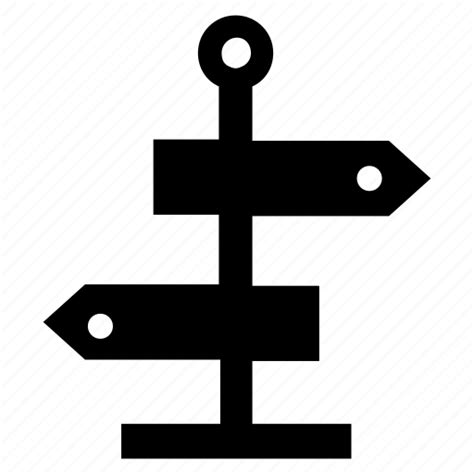 Direction Arrow Directional Sign Guidepost Signpost Wayfinder Icon