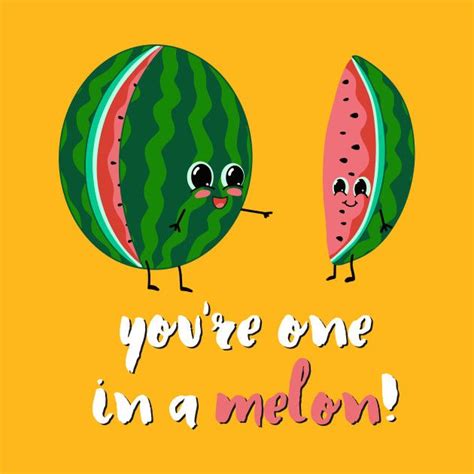 Youre One In A Melon Cute Watermelon Watermelon T Shirt