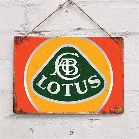 Bdts Lotus Car Vintage Tin Sign Metal Decor Metal Sign Wall Metal Tin