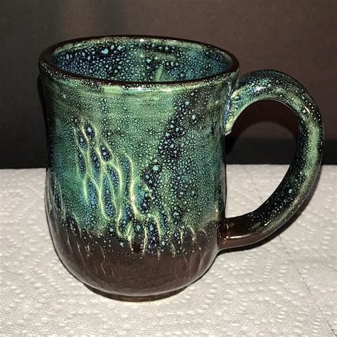Amazing Colors With This Low Fire Glaze Combo I Used Amaco Fudge Brown TP X Over Turquoise