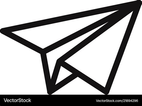 Paper Plane Icon Royalty Free Vector Image Vectorstock