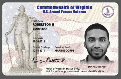 Welcome to our quick & easy driving information the card looks similar to a driver's license. Virginia Veterans ID Card