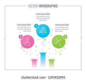Science Infographic Template Test Tube Bubbles Stock Vector Royalty