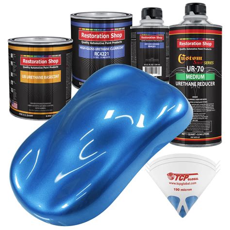 Fiji Blue Metallic Quart URETHANE BASECOAT CLEARCOAT Car Auto Body