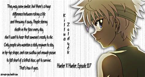 Killua Zoldyck Anime Quotes Hunter Anime Anime Quotes Killua