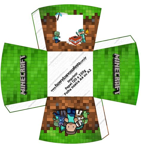 Minecraft Free Printable Boxes Oh My Fiesta For Geeks