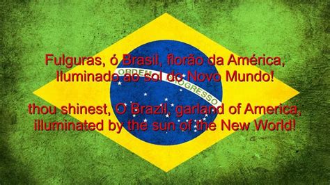 Brazil National Anthem English Lyrics National Anthem Youtubemp4