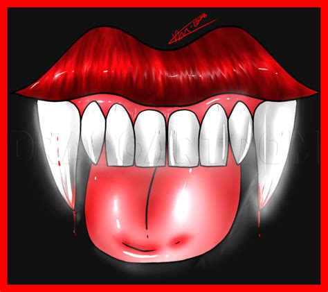 Vampire Teeth Drawing