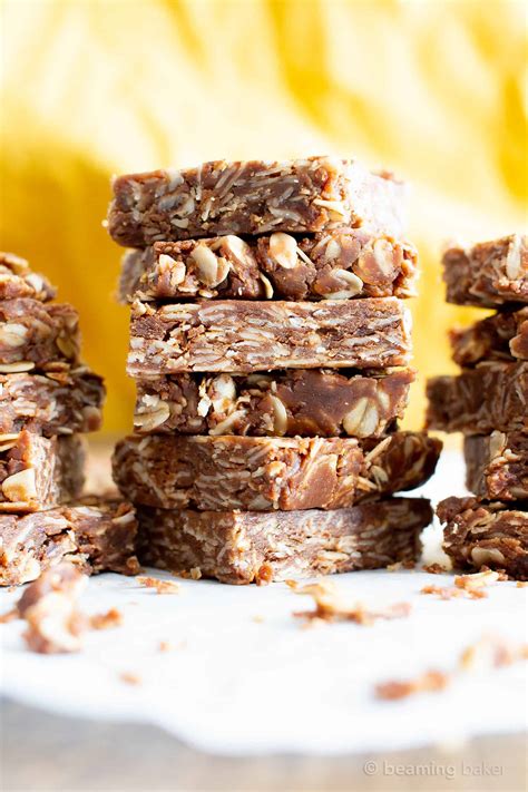 Add oats, ground cinnamon, and salt. 4 Ingredient No Bake Chocolate Peanut Butter Oatmeal Bars ...