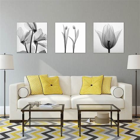 W227 Flowers Frameless Wall Canvas Prints For Home Decorations 3 Pcs
