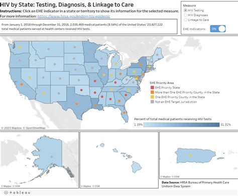 Interactive National Map Of Hiv Related Metrics