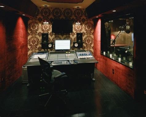 New listingacme furniture eleazar music recording studio desk, black oak. Music Studio Design Ideas, Pictures, Remodel and Decor | Music studio room, Recording studio ...