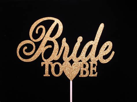 Bride To Be Cake Topper Svg File