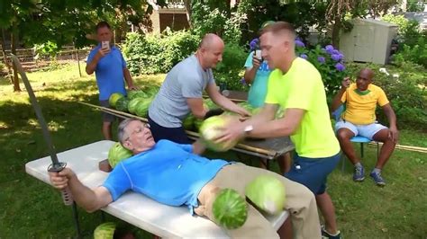 Man Slices Watermelons On Stomach To Set Guinness World Record Youtube