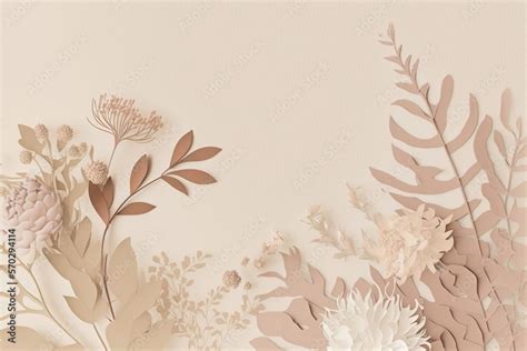 Nude Palettes In Illustration Bohemian Trendy Chic Background Pattern