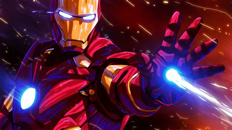 2560x1440 Iron Man Colorful Glowing Art 1440p Resolution Hd 4k