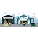 Warehouse Cartoon Clipart Background Business Warehousing Transport