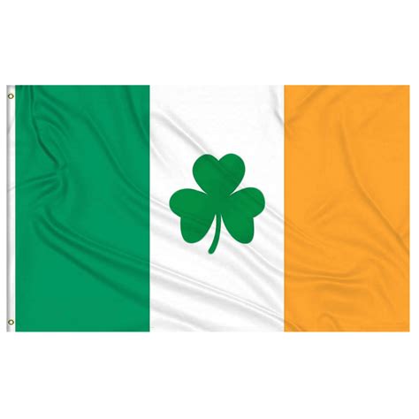 Ireland Shamrock Flag 3 X 5 Ft Standard