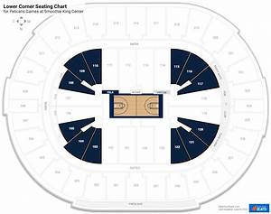 Lower Level Corner Smoothie King Center Basketball Seating