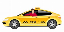 Taxi driver in car flat color vector faceless character. Smiling man ...