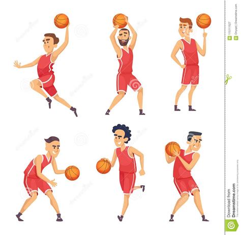 Basketball Team Logos Cartoon Vector 7141341