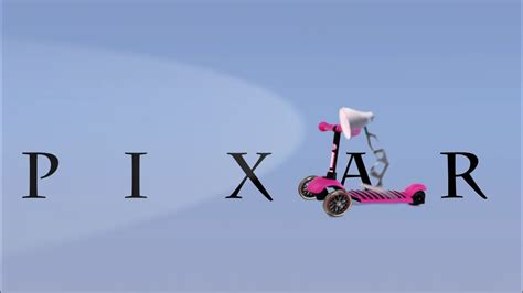 Pixar Lamp Drives Scooter Spoof Pixar Logo Youtube