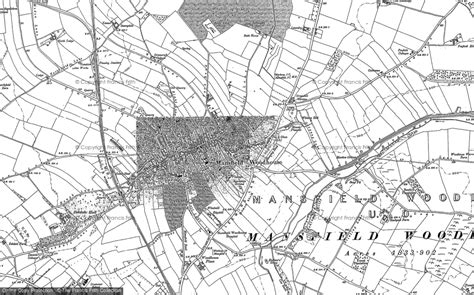 Historic Ordnance Survey Map Of Mansfield Woodhouse 1884 1897