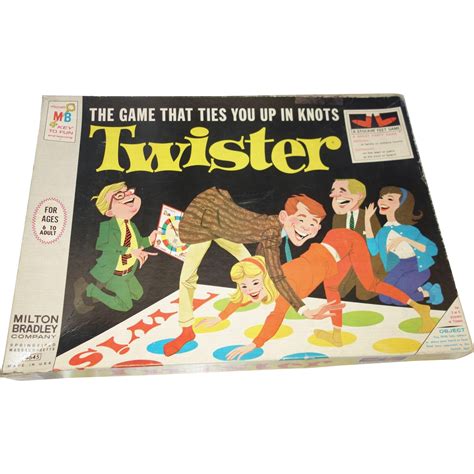 Twister Game by Milton Bradley Original 1966 Edition from vintagevault on Ruby Lane