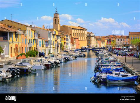 Old Town Of Martigues In The Southern France Called Venice Of