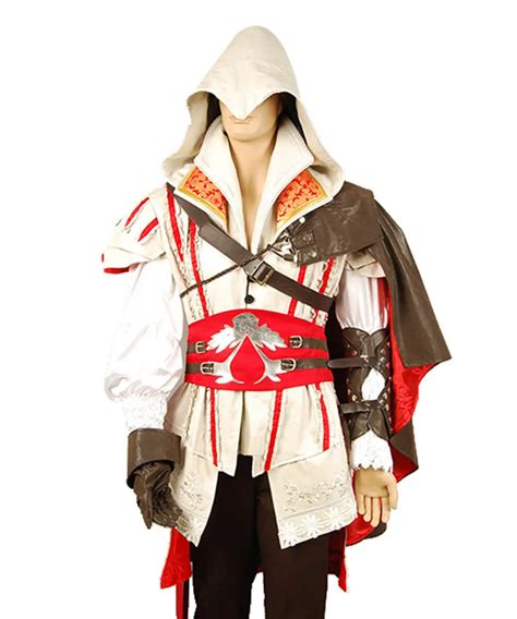 High Quality Ezio Auditore Cosplay Costume Adult Men Ezio Costume Full